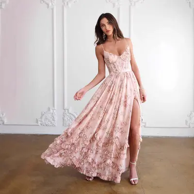 Hailey Bieber Flower Dress TikTok Shop