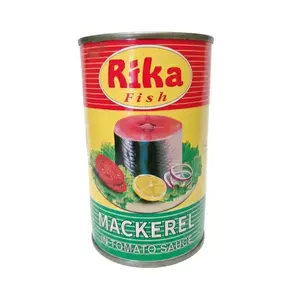 RiKa Canned Salmon in Tomato Sauce - Haitian Origin Pantry Food, Savory Flavor Fish Product