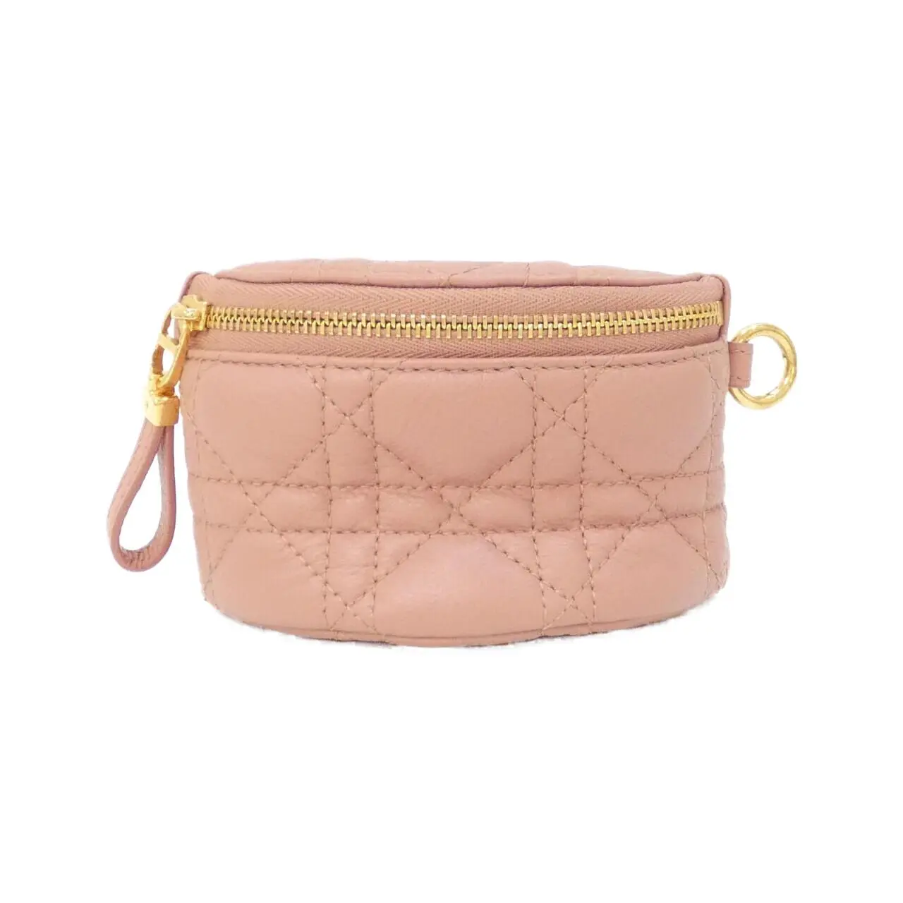Pre-owned Dior Calfskin Small Leather Goods Christian Caro Calf Pouch