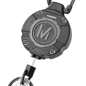 Heavy Duty Retractable Keychain ID Badge for Office Professionals with Phone and Smartphone Compatibility
