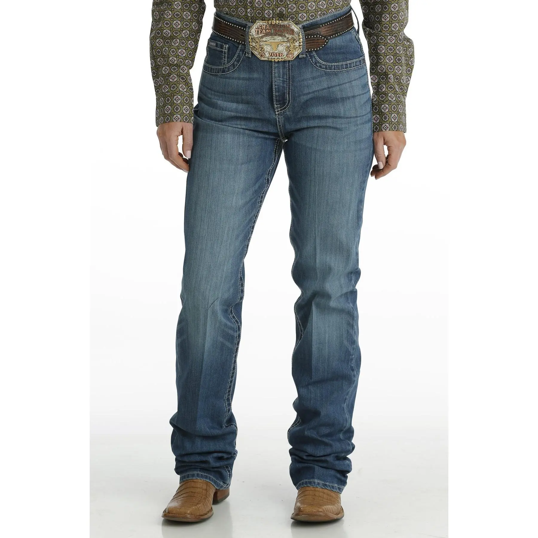 CRUEL WOMEN'S EMERSON RELAXED FIT - MEDIUM STONEWASH