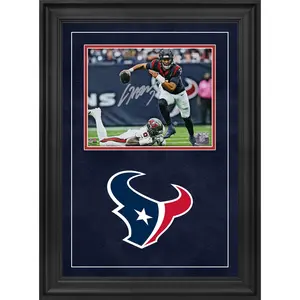 C.J. Stroud Houston Texans Deluxe Framed Autographed 8" x 10" Escape from Pocket Photograph - Fanatics Authentic Certified