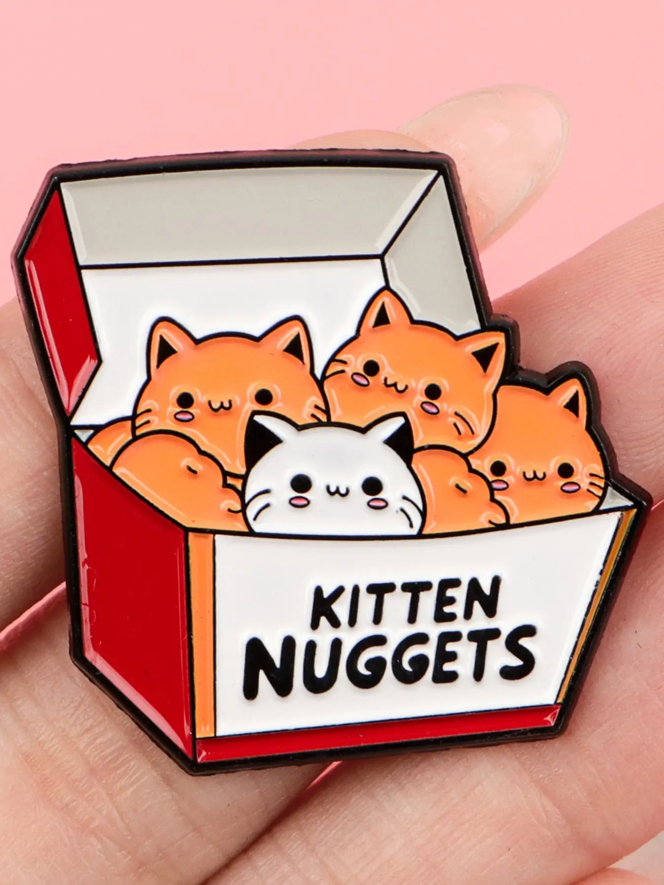 Adorable Cat Enamel Brooch Pin Clip, Animal Lover Accessory, Lapel Badge, Lapel Pins, Backpack & Clothing Decoration, Kawaii Style Jewelry Gift