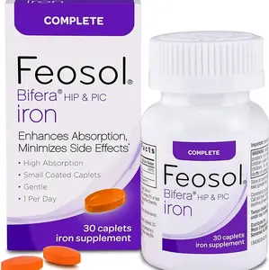 Bifera Iron Complete Supplement Caplets for Fitness, 30 Count