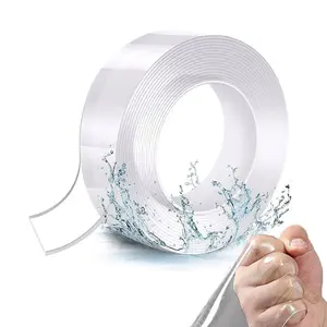 Nanometer Tape 300cm Nano Tape Waterproof Clear Double Sided Mounting Tape Strong Hold Removable Traceless Removal Washable Reusable Versatile Application