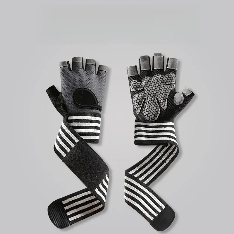Workout Gloves for Men Workout Gloves Women, Wristband Weight Lifting Glove Breathable, Silicone Anti-Slip Weightlifting Glove Gym Accessories