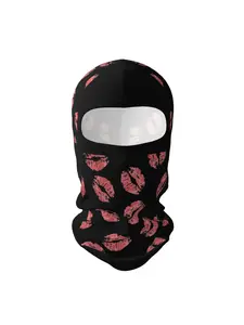 1 piece Full Face Mask Riding Masks Breathable Face Cover Windproof Knitted Design for Outdoor Sports and Skiing Outdoor Sports Mask Bold Graphic Design Ski Balaclava