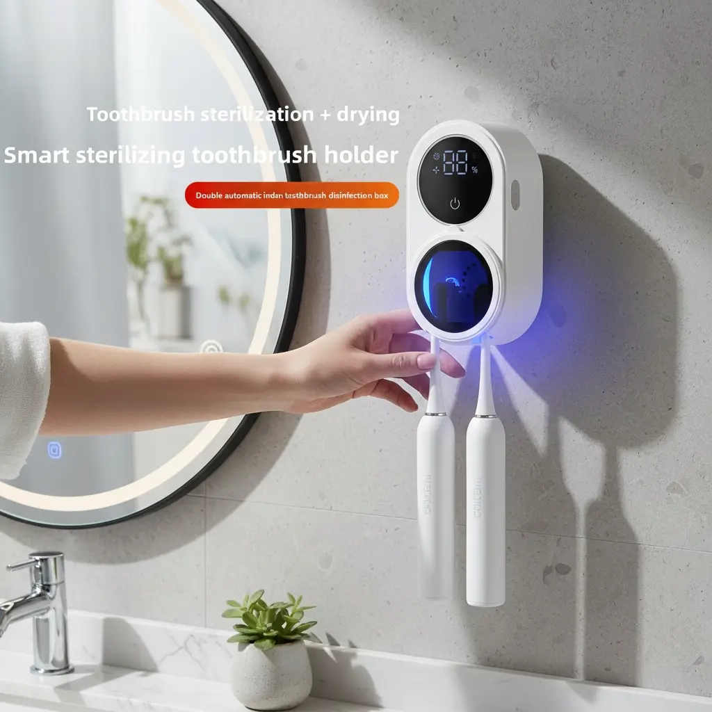 UVC Toothbrush Sanitizer for 2 Brushes | Modern Goods Living