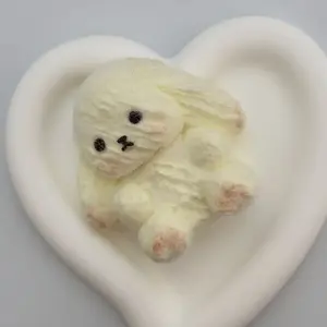 Cream Yellow Bunny Soft Squishy Stress Relief Toy, Slow-Rising Bouncy Feel, Cute Rabbit Shape, Creamy Slime-Like Texture, Handmade Soft Squeeze Toy, Non-Toxic Skin-Friendly Material, Suitable for Office and Study Stress Relief
