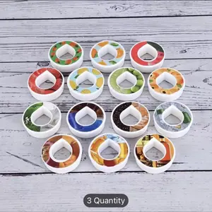 Personalized Fruit Flavor Ring for Young People Students, Healthy Water Drinking Accessory, Creative Hydration Trick, Fun Water Drop Design TiktokMadeMeBuylt FruityDrinks Drinking Gadgets