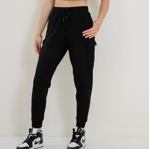 AMANDA CARGO PANTS Fleece Jogger Womenswear Bottom Drawstring Pockets Sweatpants