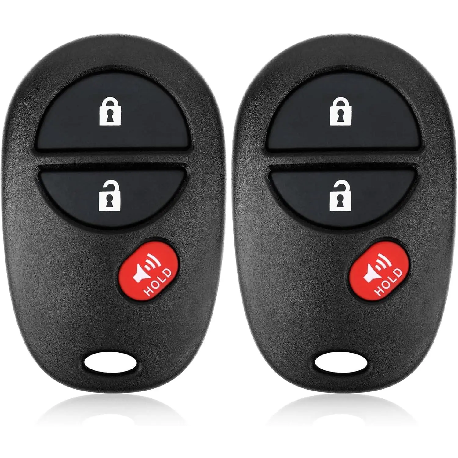 Applicable Keychain: 2-Pack Keyless Entry Remote Control Compatible with 2007-2015 Toyota Highlander, 2008-2016 Toyota Sequoia, 2004-2016 Toyota, 2007-2016 Toyota Tundra, GQ43VT20T, 89742-AE010, 315MHz