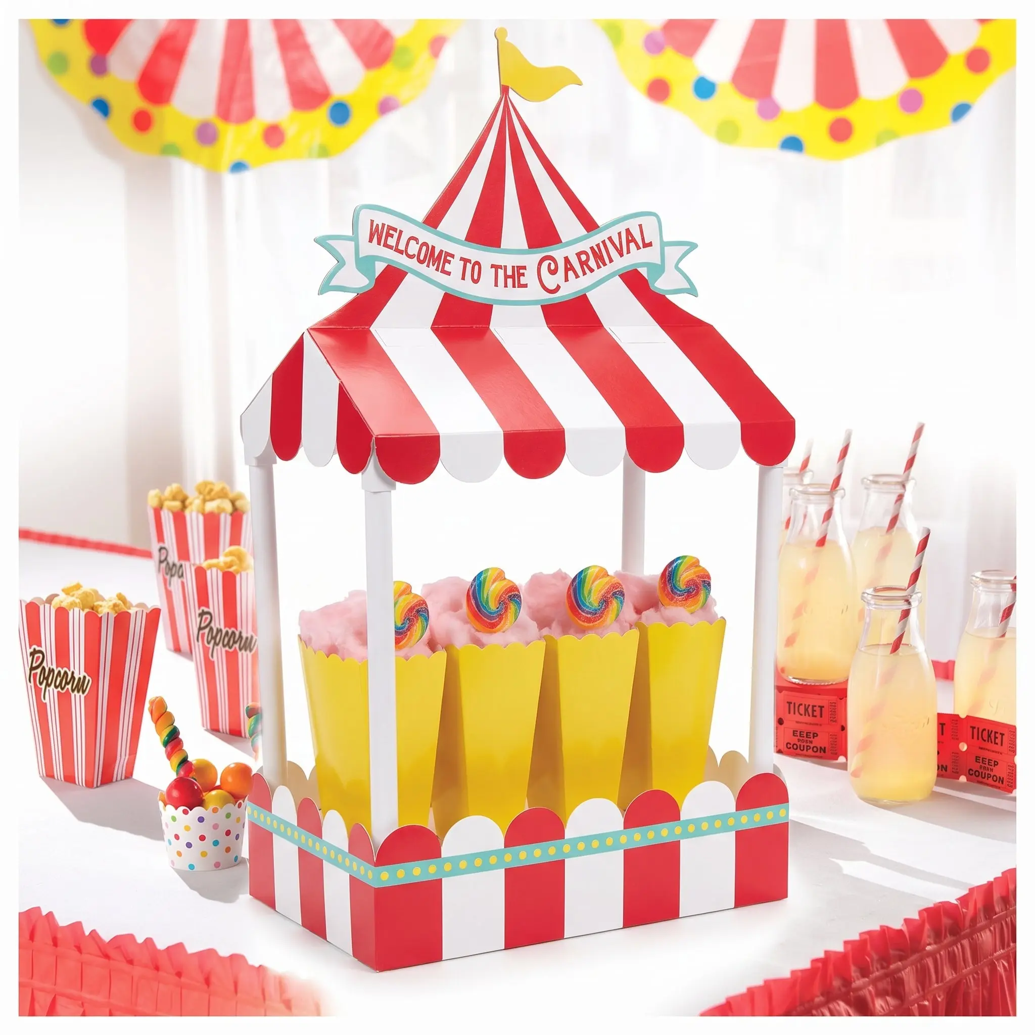 Welcome to the Carnival Table Centerpiece
