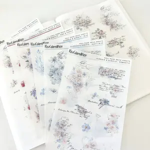 Transparent Matte Stickers - Florals & Scripts