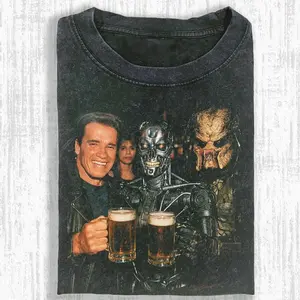 Predator Printed Design Unisex Oversized Crew Neck T-Shirt, Gift for Fan