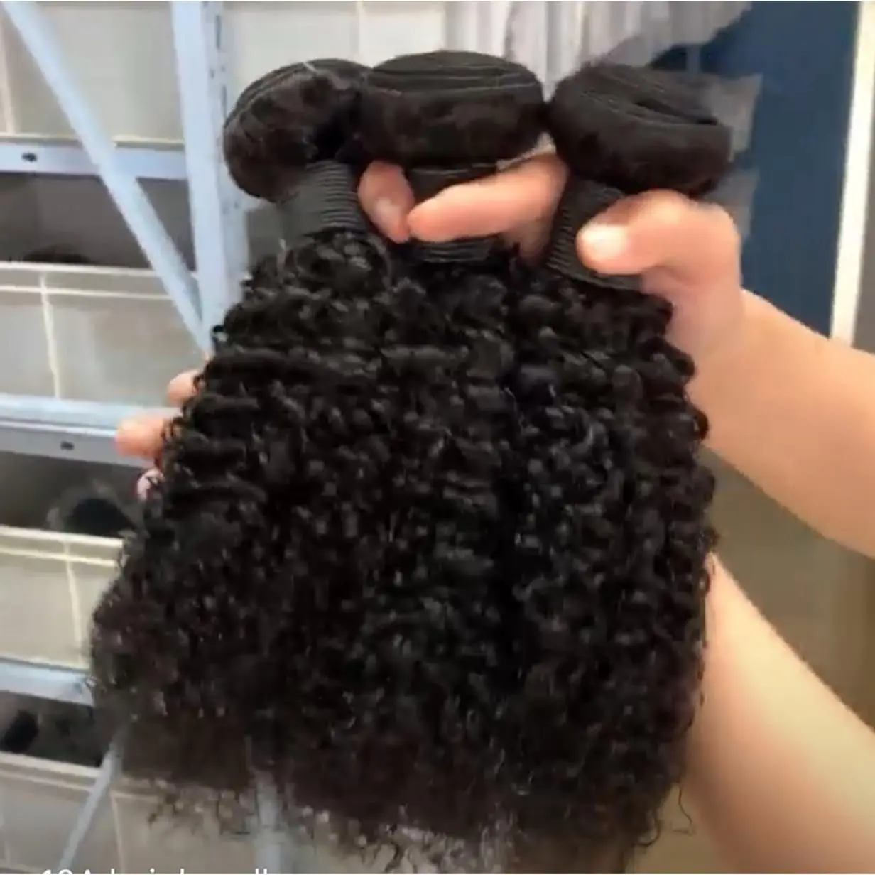 Black Curly Hair Extensions - 12A Grade, 3 Bundles, 100% Human Hair, 100% Virgin, 100% Remy, 100% Unprocessed, 100% Natural
