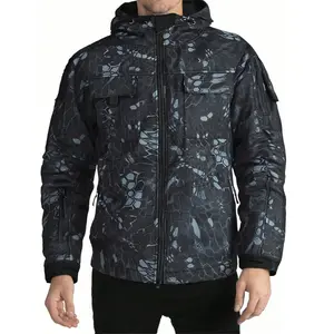 Warm Men's Camouflage Hooded Coat | Perfect for Hunting and Outdoor Sports