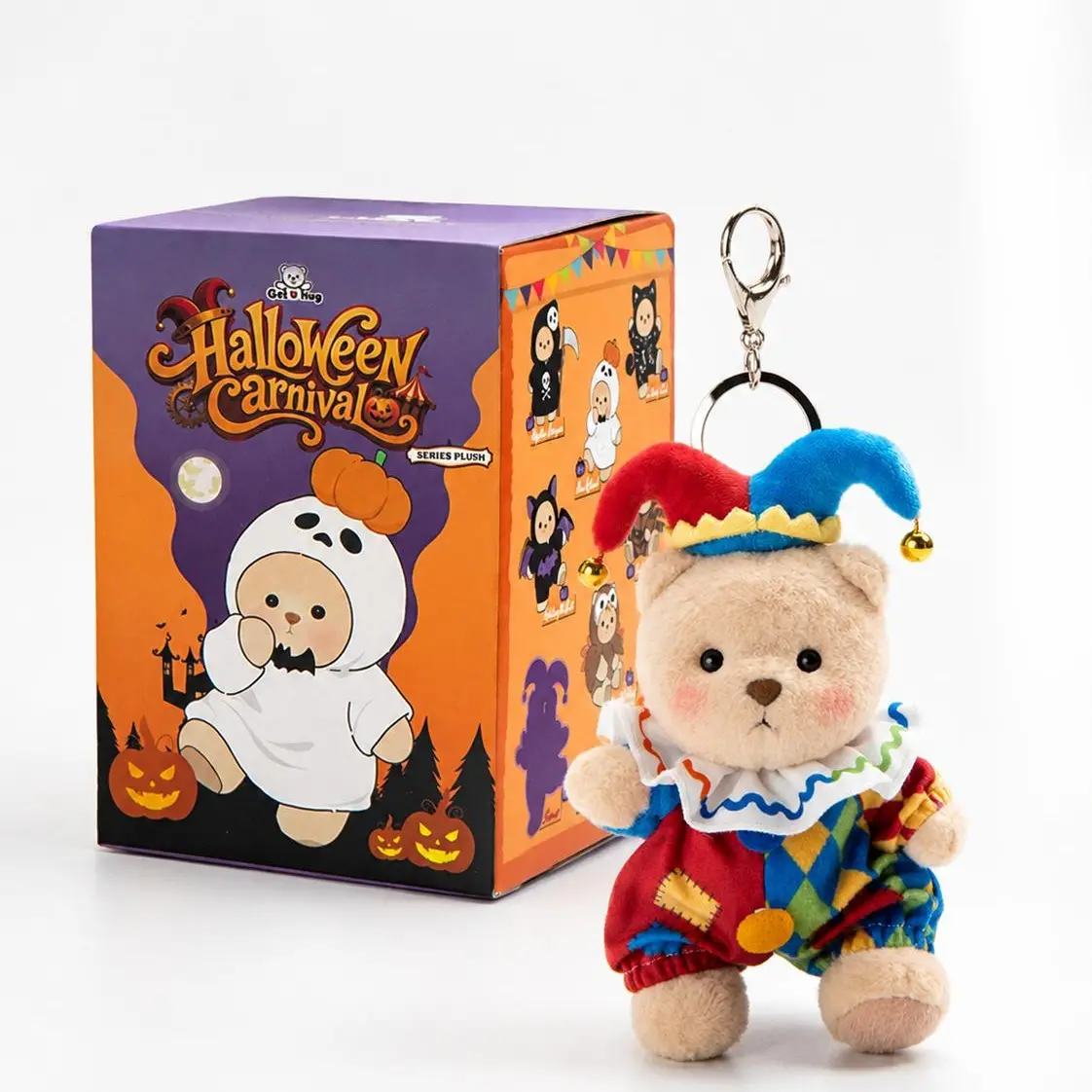 Getahug Halloween Carnival Series Mini Bear Plush Blind Box | 5.9 Inches Pendant Keychain Bag Charm Gift (Pre-sale)
