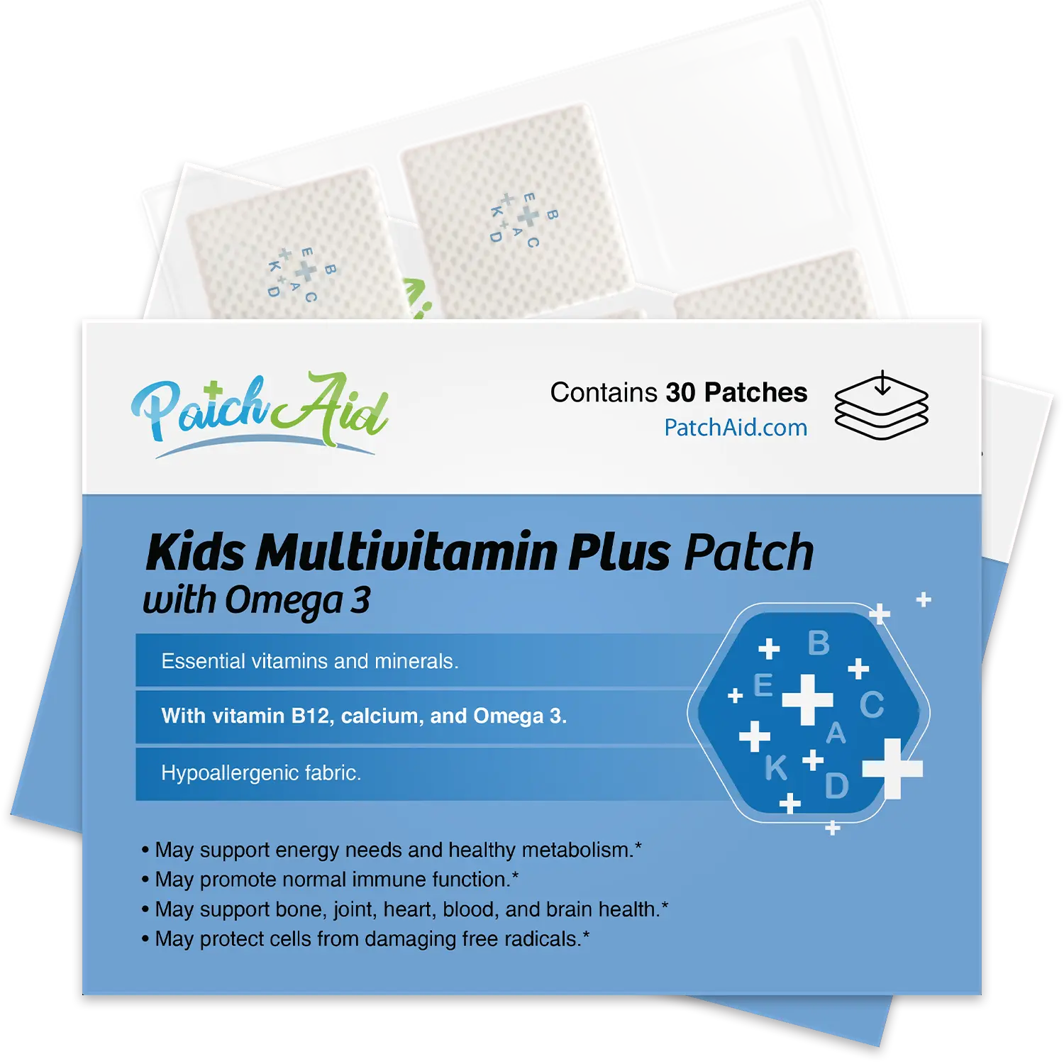Kids Multivitamin Plus Topical Patch with Omega-3 by PatchAid