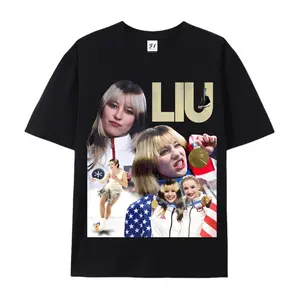 Alysa Liu Oversized Casual Men's Letter Pattern Printed T-Shirt cotton gift tee tv show soulja boy outfit 67