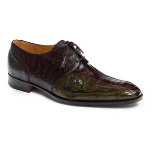Mauri 4787 'EYE' Colosseo Ostrich & Crocodile Dress Shoes