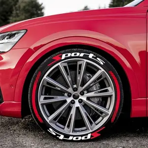 8 Pcs Tire Lettering Stickers Sport Racing Sidewall Decals - Waterproof Permanent Vinyl Tire Modification Decals, Universal Car Wheel Accessories for Men, DIY Auto Tire Sidewall Custom Decoration