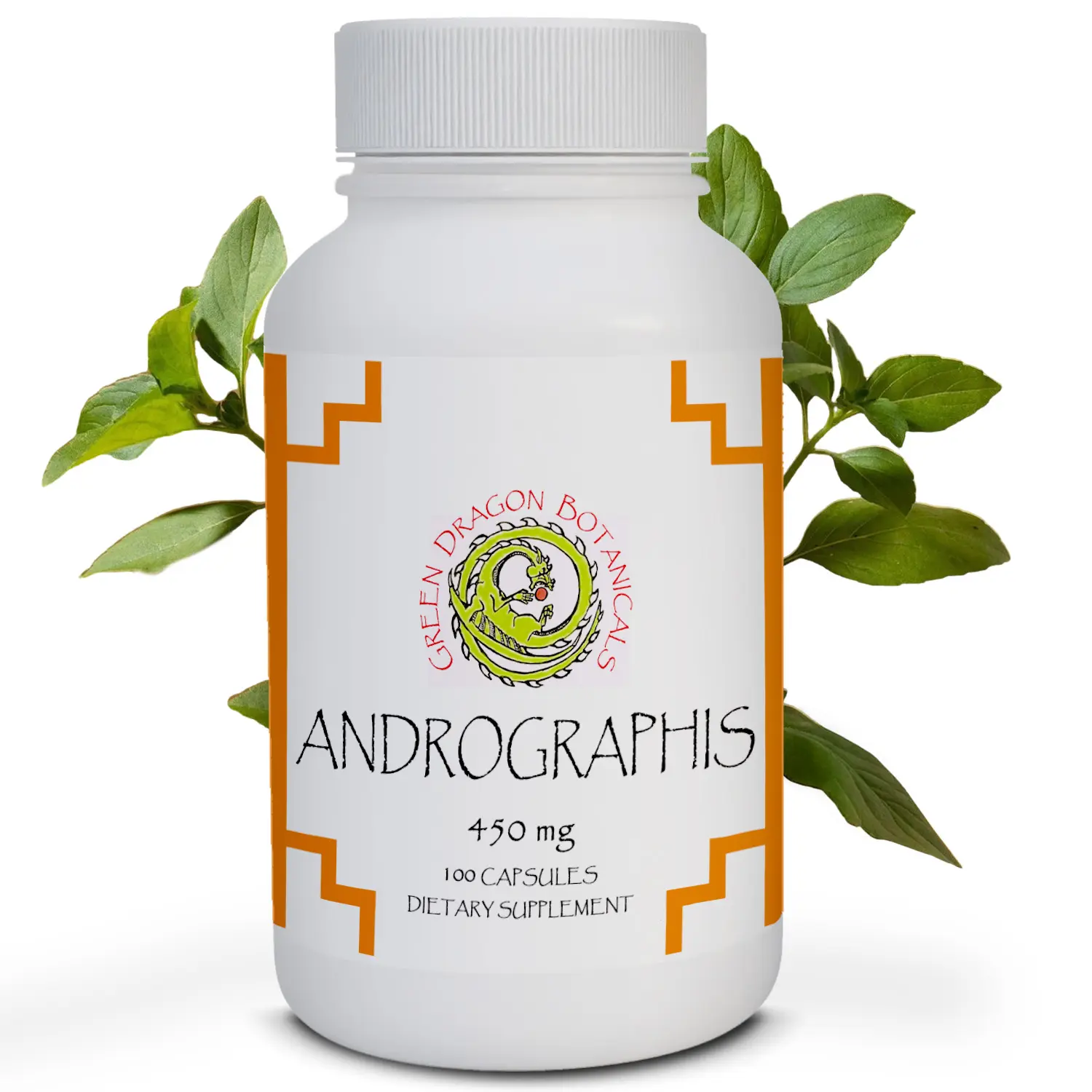 Green Dragon Botanicals Andrographis Paniculata - Organic Immune + Liver Support 450mg 100 Caps