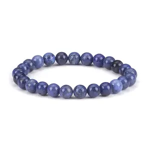 Cherry Tree Collection | Stretch Bracelet | 8mm Beads (Dumortierite)