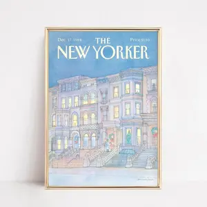 VINTAGE The New Yorker Magazine Cover Print Poster, Retro Print, Magazine Cover Prints, New Yorker Prints, Trendy Wall Art,