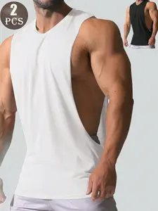 Summer Men's Sleepwear Set, Casual Comfort Pure Color Pajama Top Two-Piece, Men's Sleepwear and Homeewear, Breathable & Soft Fabric