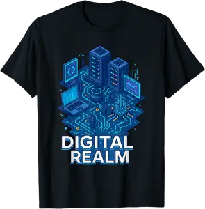 Digital Realm IT Pro Computer Science Engineer Tech Geek T-Shirt - Kalecarroll Shop 43B0FDR8PSBJ