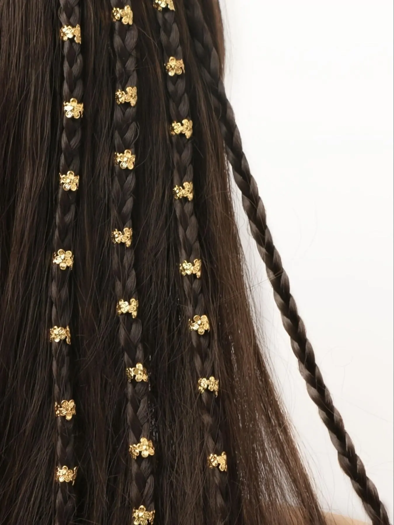 Vintage Flower Decorative Hair Rings, 40pcs/set Fashionable Hair Accessories for Women & Girls, Trendy All-match & Exquisite Hair Accessories for Daily Hairstyle Decoration, Hairpins, Hair Accessories for Braids, Braid Hairstyles
