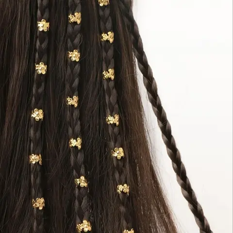 Vintage Flower Decorative Hair Rings, 40pcs/set Fashionable Hair Accessories for Women & Girls, Trendy All-match & Exquisite Hair Accessories for Daily Hairstyle Decoration, Hairpins, Hair Accessories for Braids, Braid Hairstyles