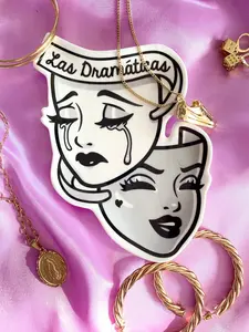 Las Dramáticas Trinket Tray - Grey/Black