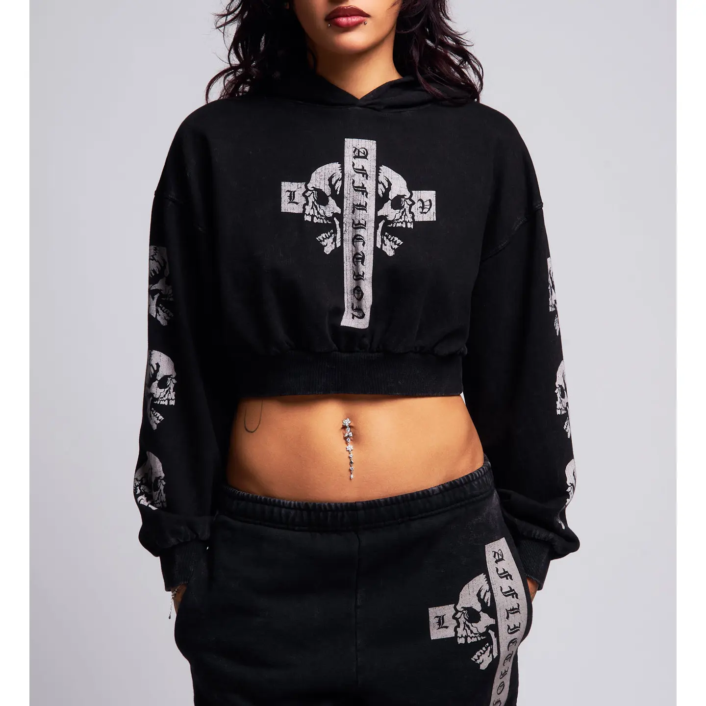 Affliction Women's Pullover Hoodie Free Mind