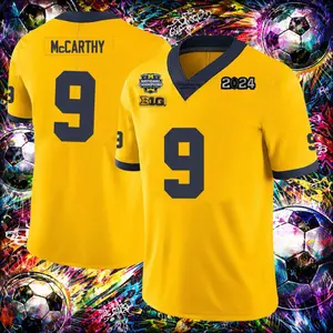 Men’s Michigan Wolverines #9 J.J. McCarthy Football Jersey