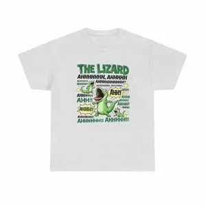 Retro Lizard Ahhhhhh Meme T-Shirt, Funny Green Lizard Graphic Tee, Vintage Movie Inspired Shirt for Men Women, Comfort Colors Style Fan Gift