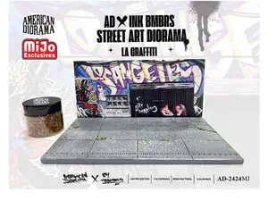 LA Street Art Diorama Graffiti 1:64 Scale Model - American Diorama AD2424