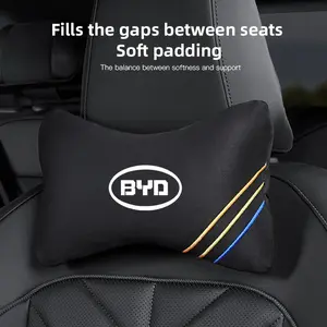 Car Headrest Neck Support Seat Lumbar Cushion Neck Pillow For BYD Atto 3 Yuan Plus Han Tang EV F3 E6 Dmi Song F0 Qin Pro G3 I3 Ea1 Max G6 2din