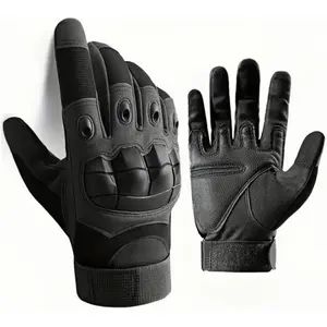 Men's Fingerless Tactical Gloves: Protective Gear Durable Outdoor Gloves for Driving, Hiking, Cycling & Motorcycle