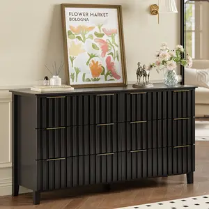 Grid door 6-drawer cabinet, bedroom dresser with drawers, wardrobe grid door drawer cabinet, living room TV cabinet, entrance hall tree-shaped furniture with wooden drawer tops, entrance furniture cabinet for baby room