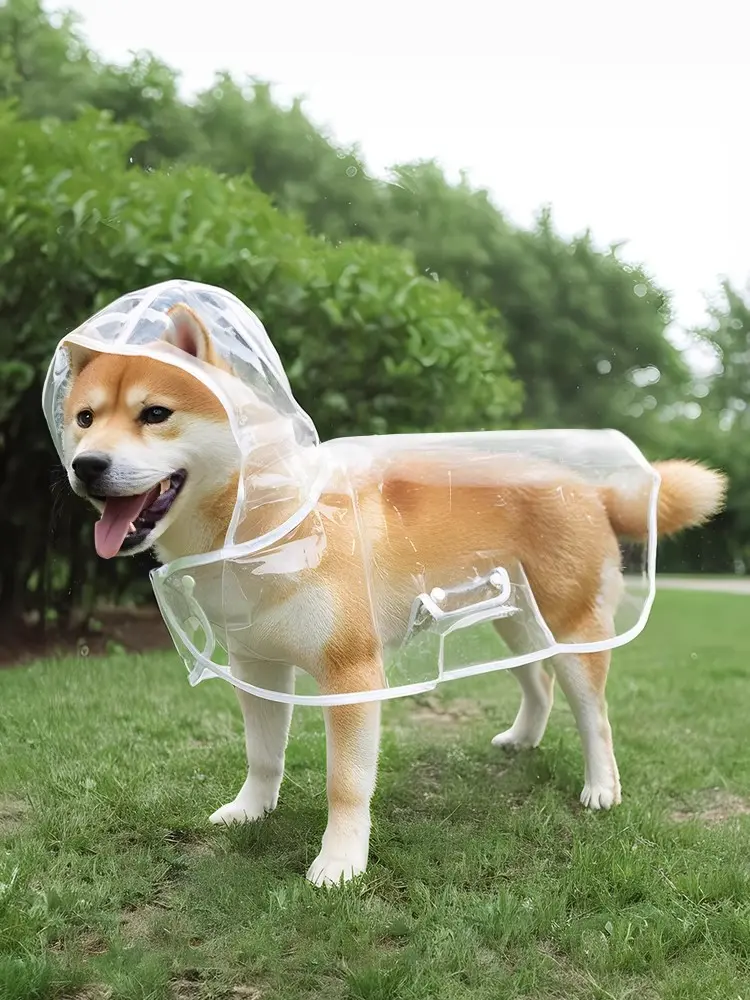 Pet Waterproof Raincoat for Small-Medium Dogs & Cats, Multi-Size, Outdoor Use, Keeps Dry