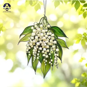 Lily of Valley, ACRYLIC  Window Hanging Decor, Mother's Day Gift May Birth Month Flower, Flower Lover Gift