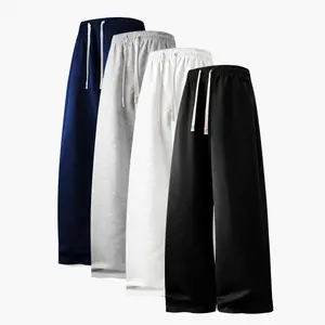4-Pack Wide-Leg Sweatpants for Men & Women – Oversized Straight-Leg Casual Streetwear Pants, Loose Fit Joggers with Drawstring and Elastic Waist, Loungewear for Fall/Summer | Available in 1-, 3-, or 4-packs