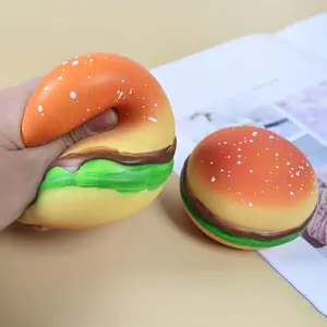 5pcs Simulated Hamburger Soft Toys, Elastic Resilience, Adult Pressure Reduction, Perfect for Christmas Party Fun