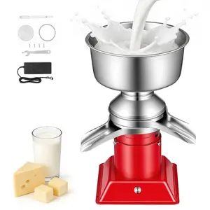 Fathersdaygift VEVOR Electric Milk Cream Separator, 60L/H Output 10500RPM Milk Cream Centrifugal Separator, 304 Stainless Steel Goat Cow Milk Skimmer Separating Machine with 4.5L Bowl Capacity (40W, 100-240V)dealsforyoudays