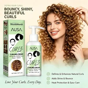 Curling Elasticity Formula Moisturizes Curling Hair, Shapes it Fluffy, Strengthens and Toughens Hair, Smoothes frizz, and Provides Hair Care