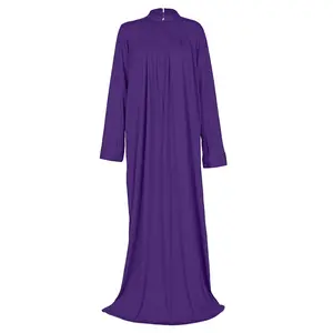 Women's Everydaywear Purple Viscose Jersey Abaya
