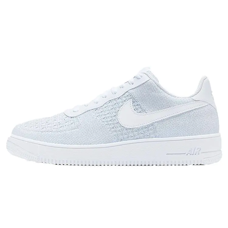 Nike Air Force 1 Flyknit Low 2.0 'Pure Platinum' Sports Sneakers, Outdoor Shoes, Shoes Outdoor, Gym Shoe