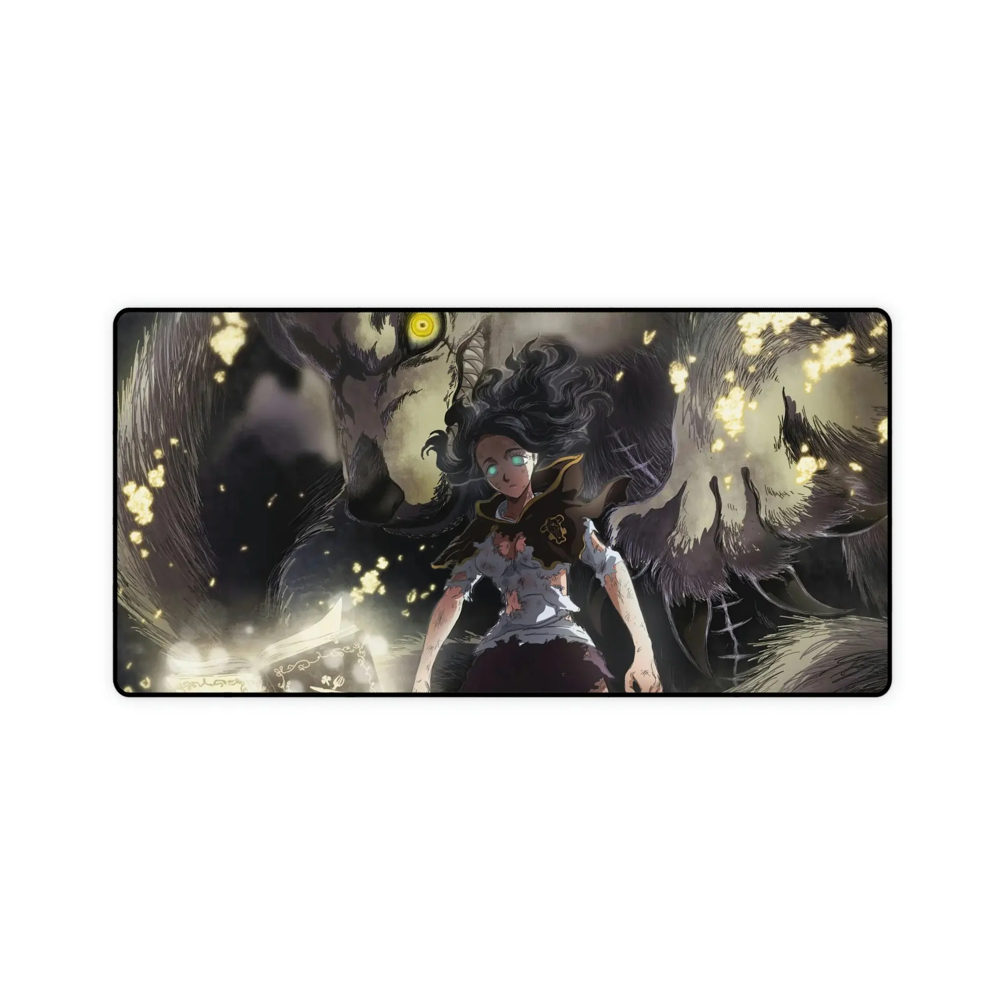 Black Clover Desk Mat, Noelle Silva Valkyrie Armor Design, Large Gaming Mouse Pad, High-Quality Print, Durable Stitched Edges